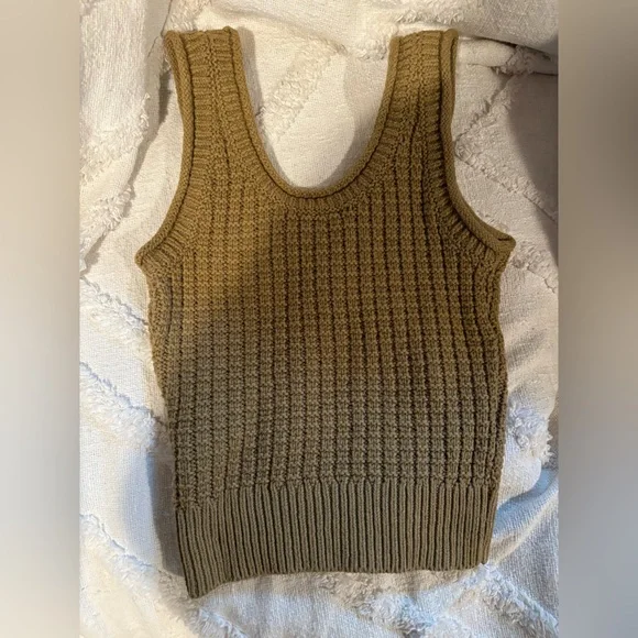 Madewell XXS Textured-Stitch Sweater Tank - Picture 3 of 6